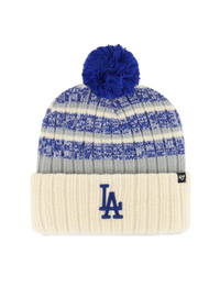 LA Dodgers Tavern Cuff Knit Beanie, Natural