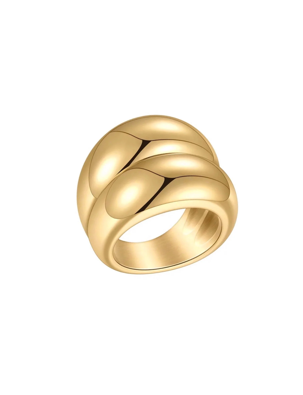 Double Dome Ring, Gold 8