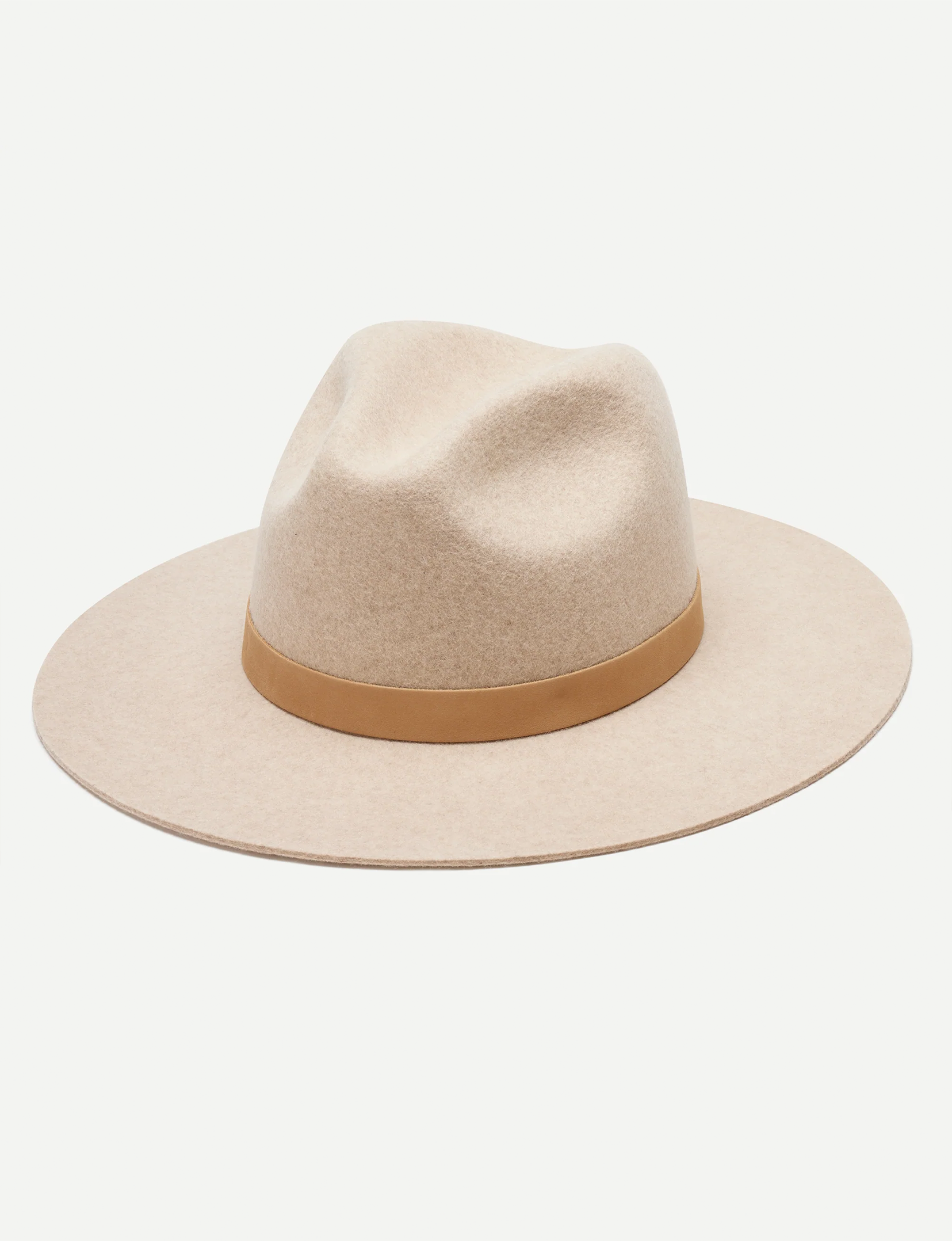 Lux Felt Hat, Tan Marle