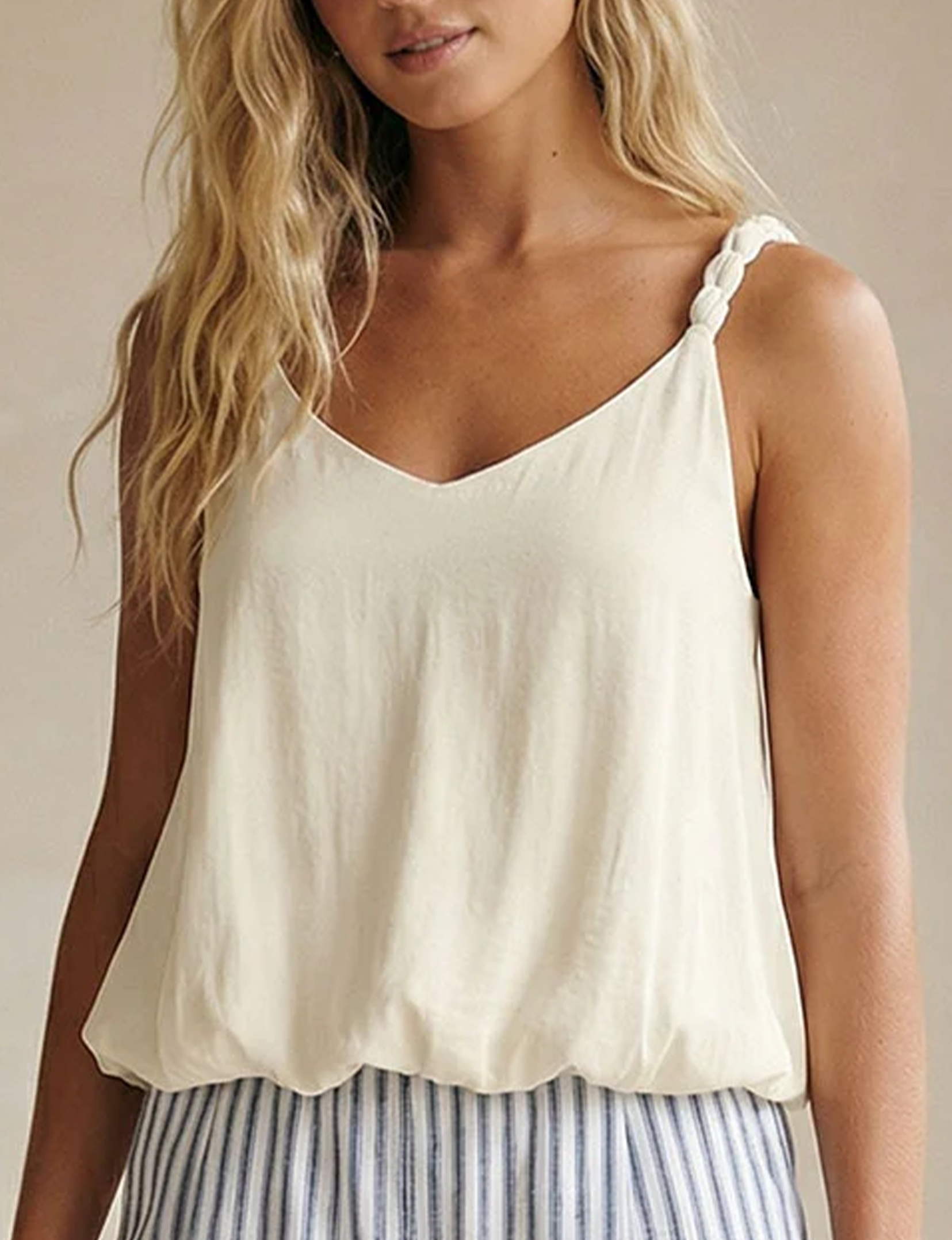 Billow Tank, Winter White