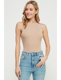 Fine Gauge Bodysuit, Sand