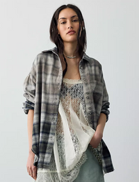 Alexi Plaid Shirt, Forest Green/Combo
