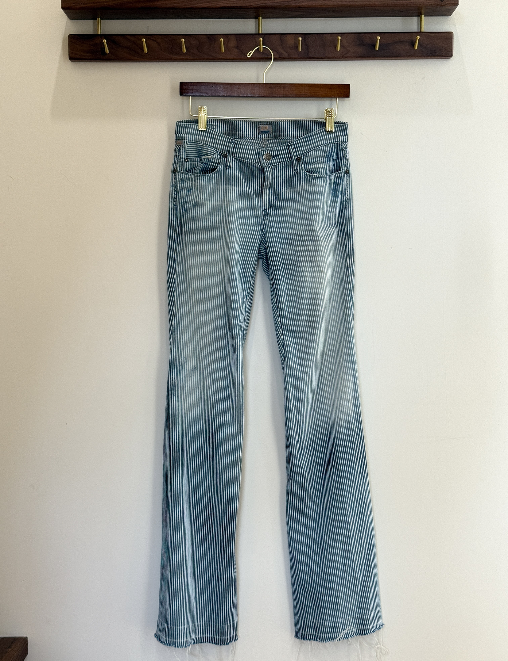 Citizens Of Humanity Flare Pants, Indigo Stripe