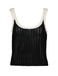Caprice Sweater Tank, Black