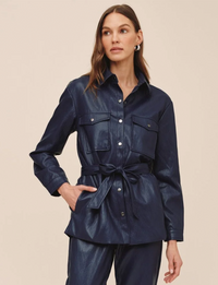 Belted Utility Jacket, Ink
