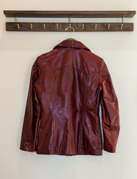 Zip Alta Moda Leather Jacket, Red