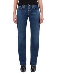 Low Rise Slim Straight Leg, Slick