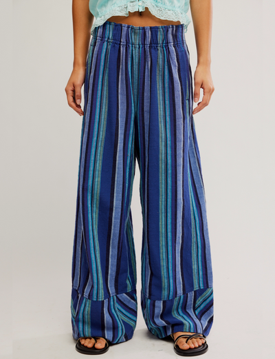 Days End Solar Linen Stripe Pant,