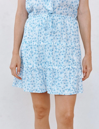Cooper Skirt, Blue Ditsy Floral