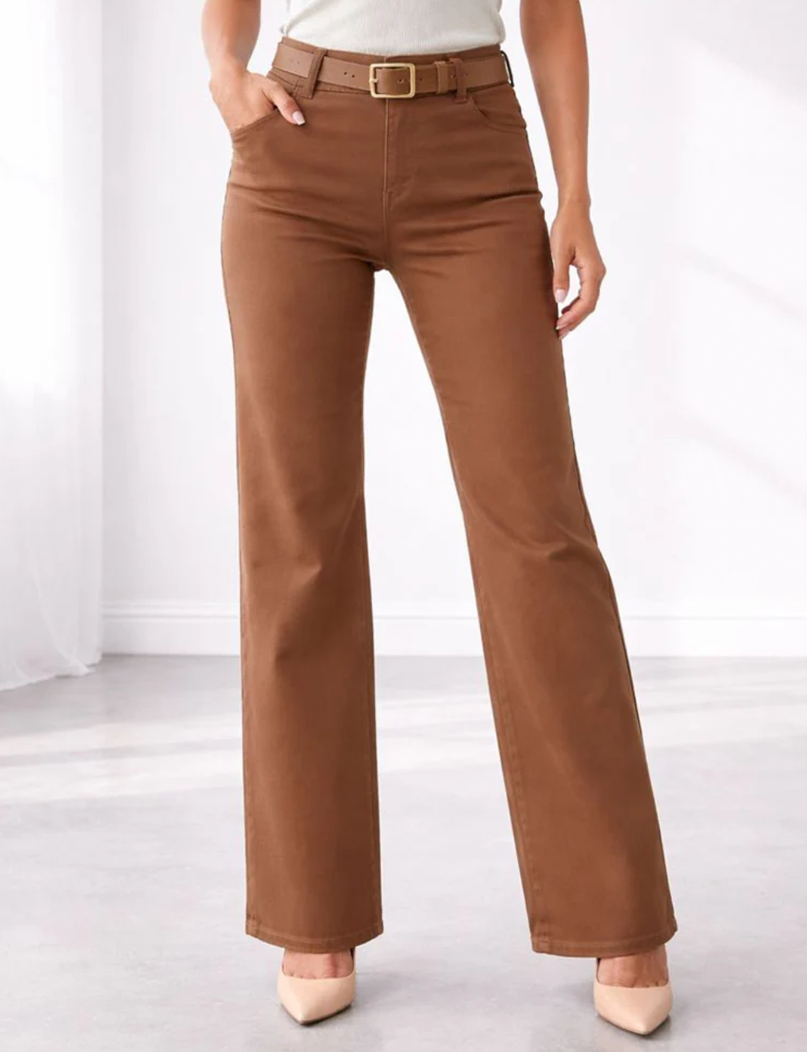 Amanda Flare Pant, Camel