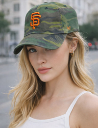 SF Giants Camo Ball Cap, Camo/Orange