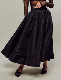 Emilia Full Skirt, Black