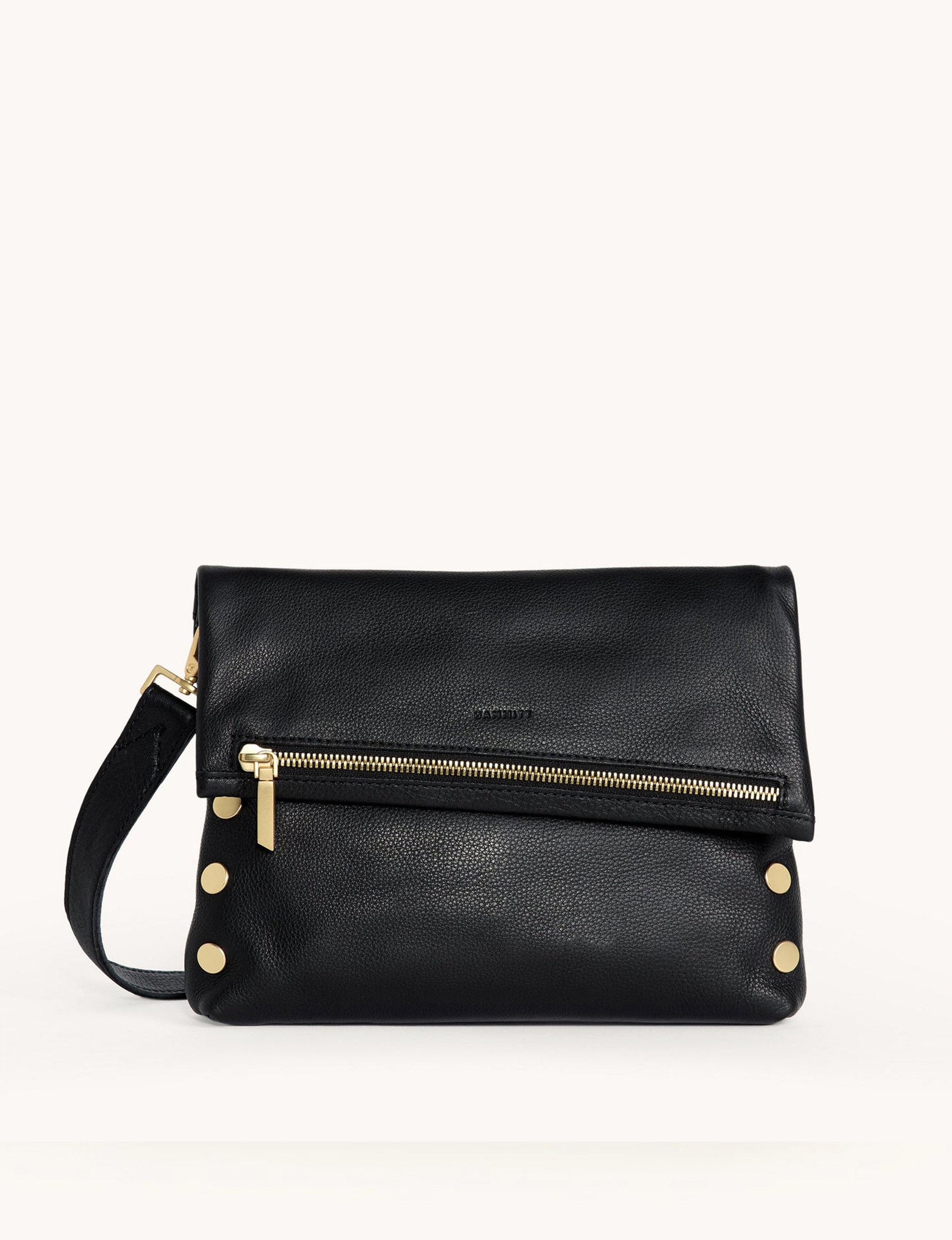 VIP Medium Handbag, Black/Bushed Gold