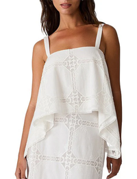 Ainslee Eyelet Top, Antique