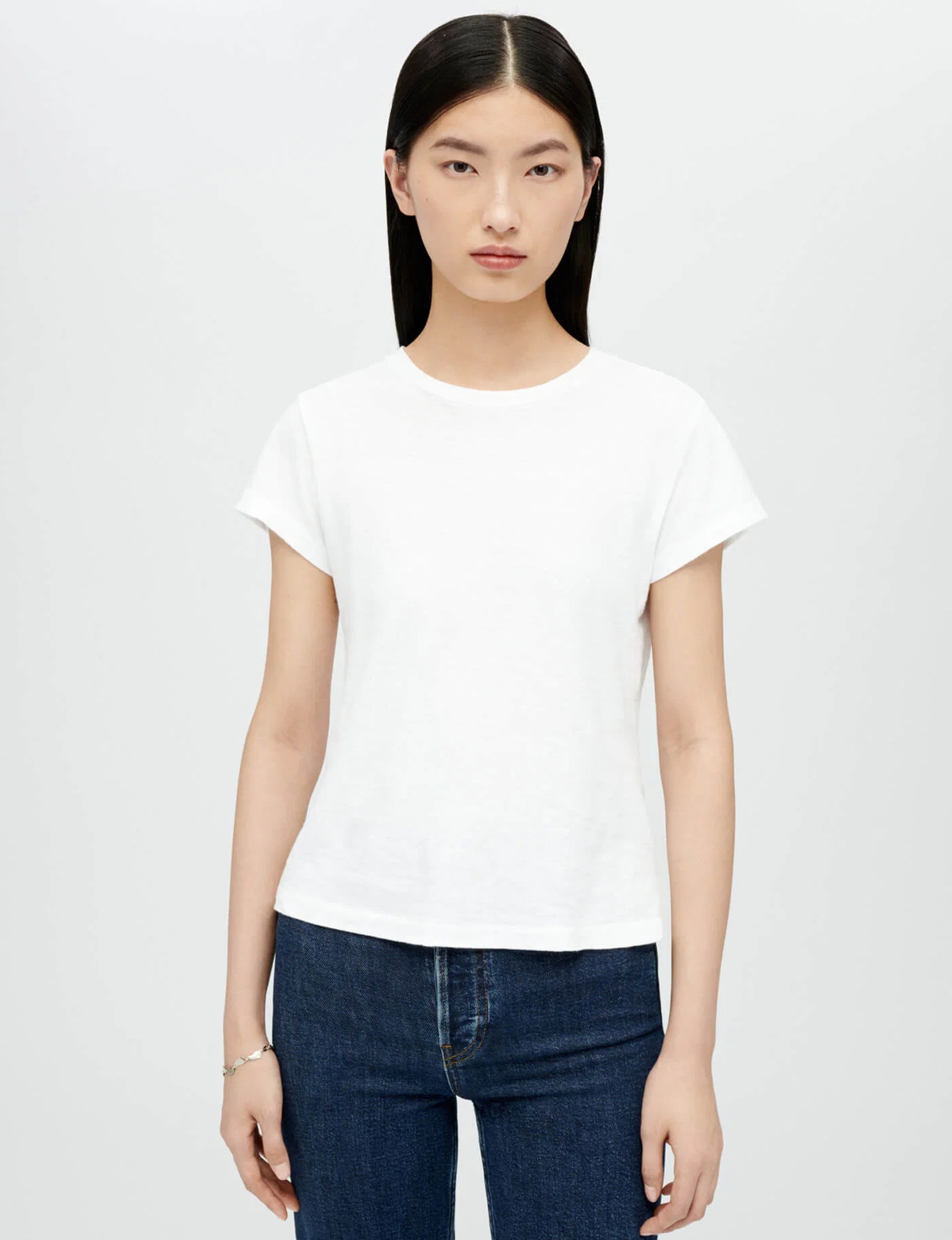 60s Slim Tee, Optic White