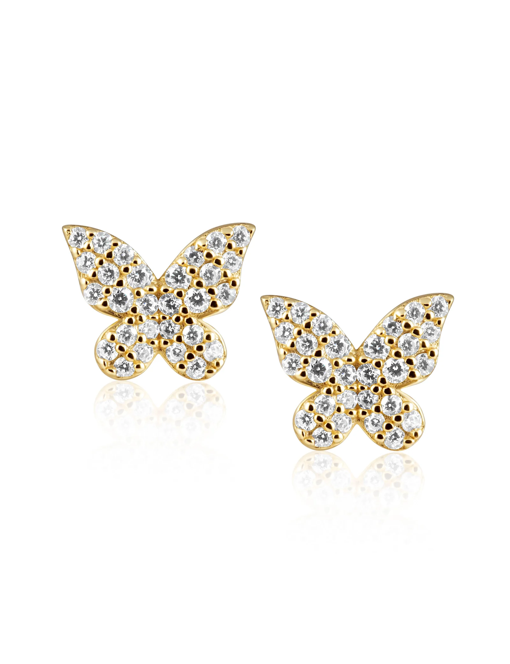 Elsie Butterfly Studs, Gold