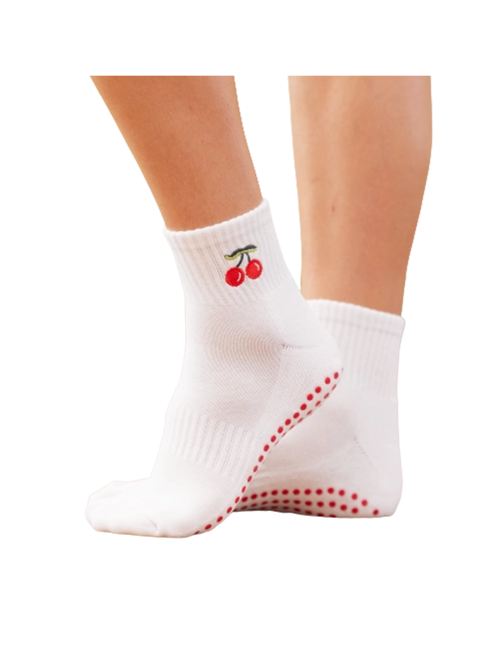 Very Cherry Socks, White/Red