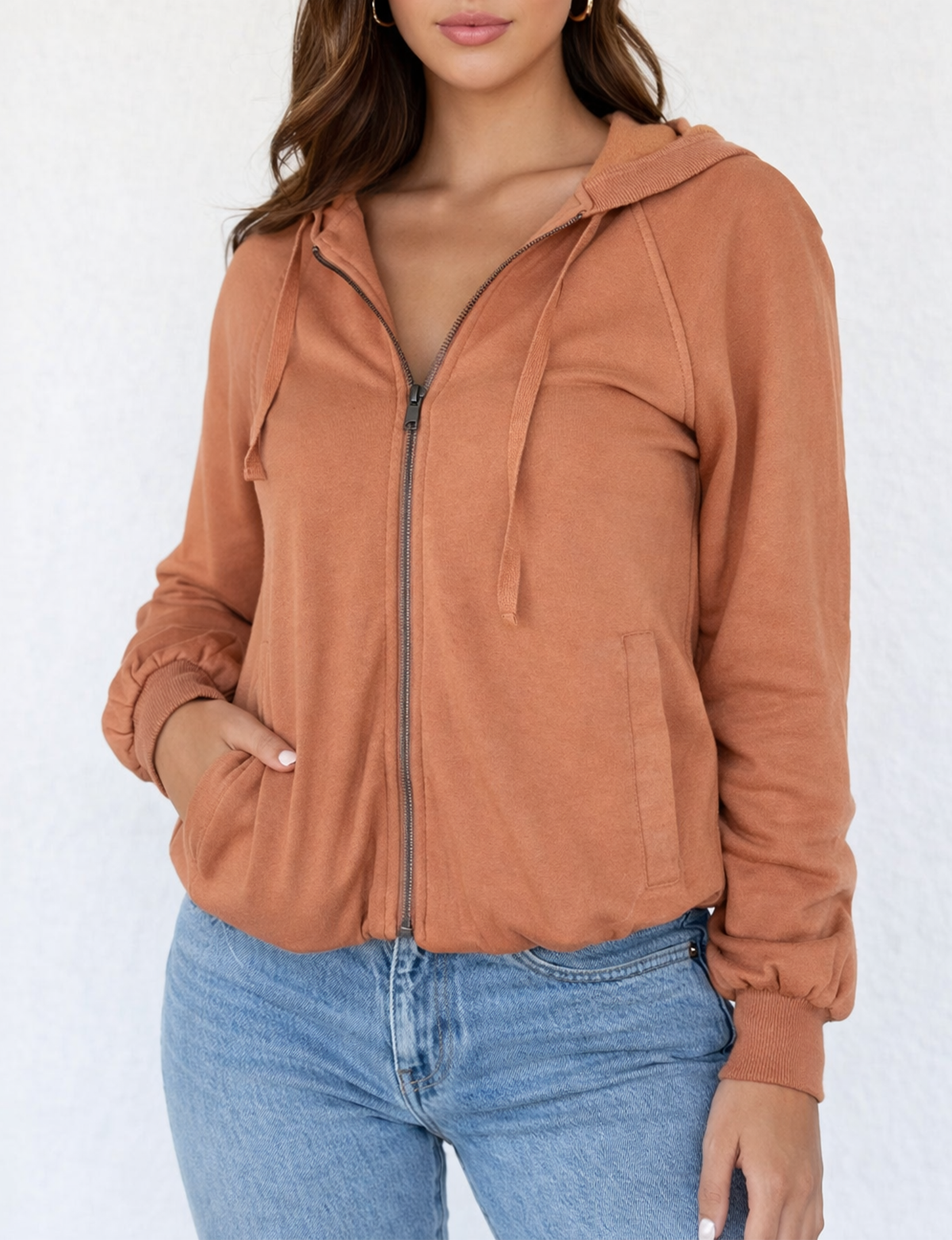 Bubble Hood Jacket, Chai