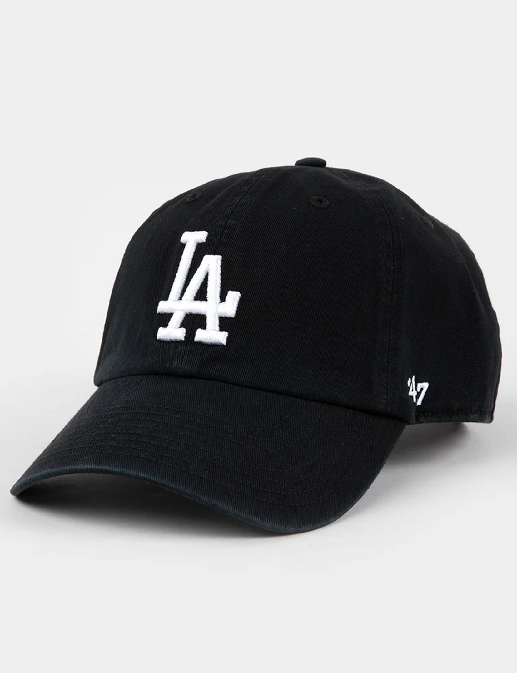 LA Dodgers Basic Ball Cap, Black/White