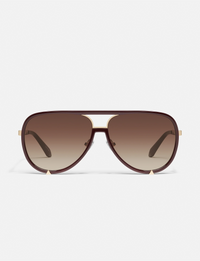 High Profile Sunglasses, Espresso/Brown