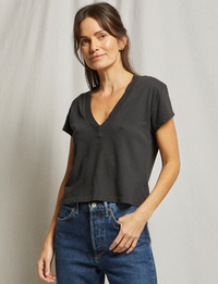 Alanis Recycled V-Neck, Vintage Black