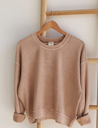 Vintage Cropped Thermal, Latte