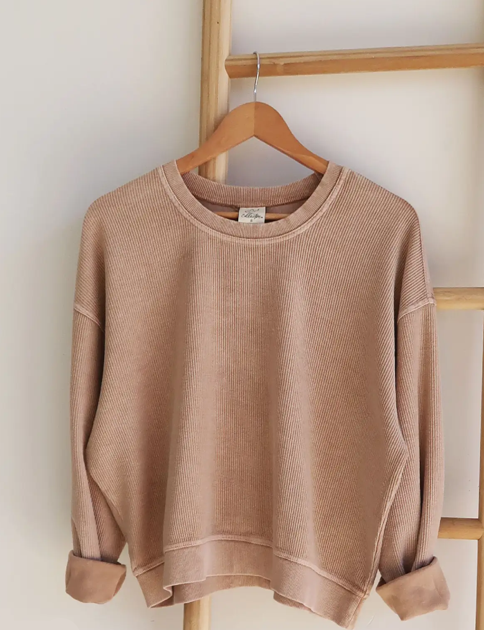 Vintage Cropped Thermal, Latte