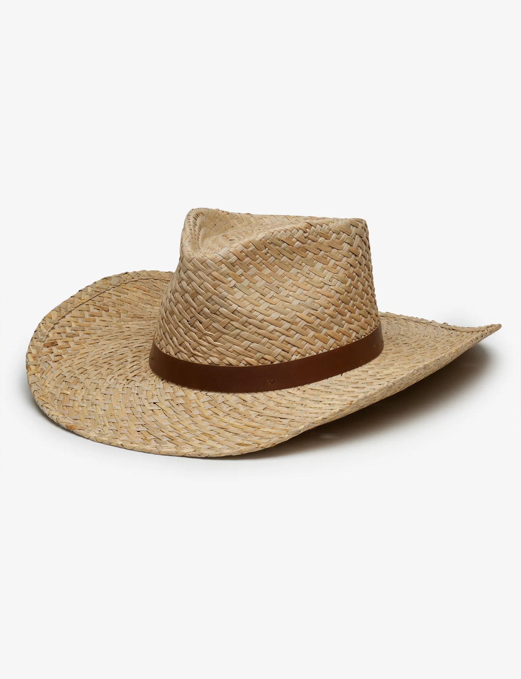 Gunther Woven Cowboy Hat, Seagrass