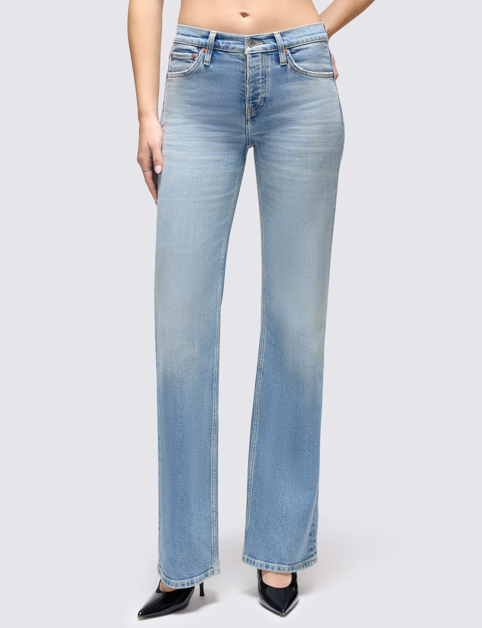 70's Mid Rise Bootcut, Opal Indigo