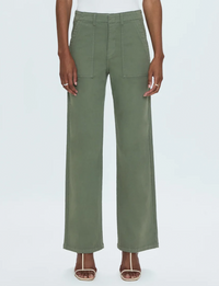 Nicole Wide Leg Pant, Soft Olive