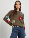 Anise Sweater, Winter Floral