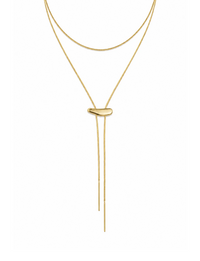 Western Bolo Necklace, Gold