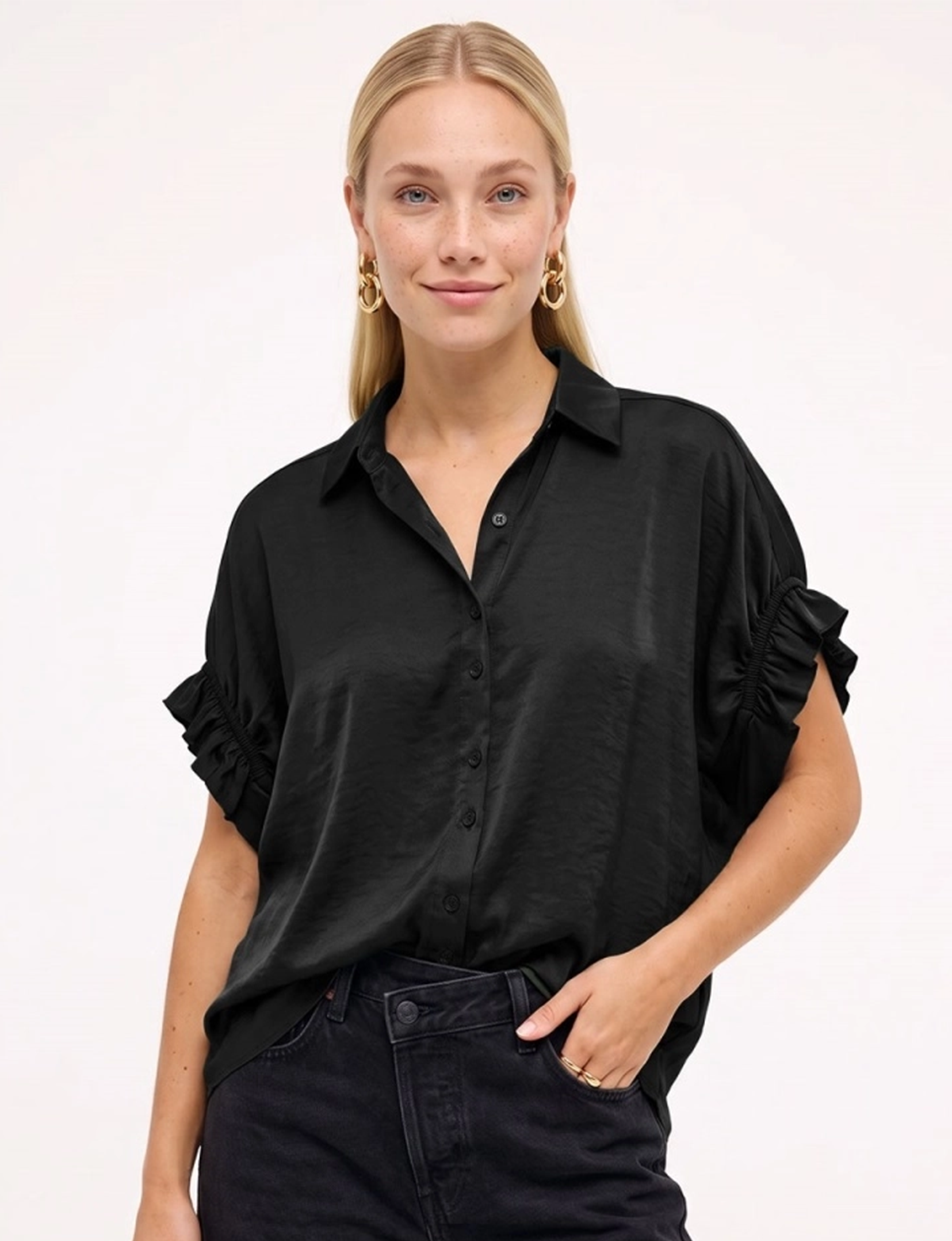 Riley Blouse, Black