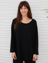 Italian Oversized Sweater, Black