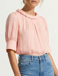 Florence Braided Blouse, English Rose