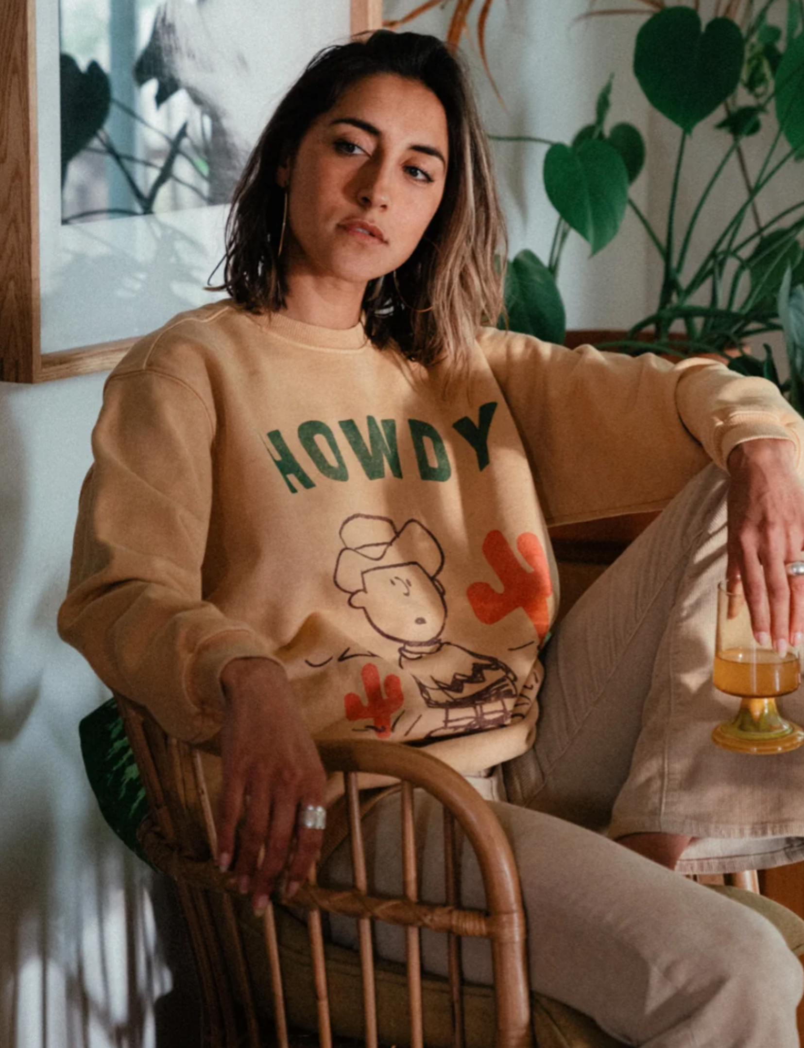 Peanuts Cowboy Sweatshirt, Charlie