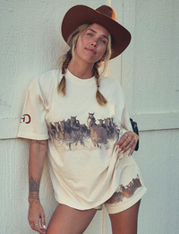 Wild Horse Tee, Creme