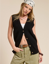 Vicki Sweater Vest, Black