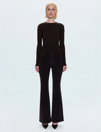 Kinsley Corduroy Mid-Rise Ultra Flare, Mocha