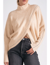 Jayne Mock Twist Sweater, Off White