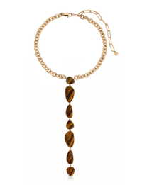 Majestic Stone Necklace, Tiger Eye