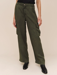Wide Cargo Trouser, Smoked Olive