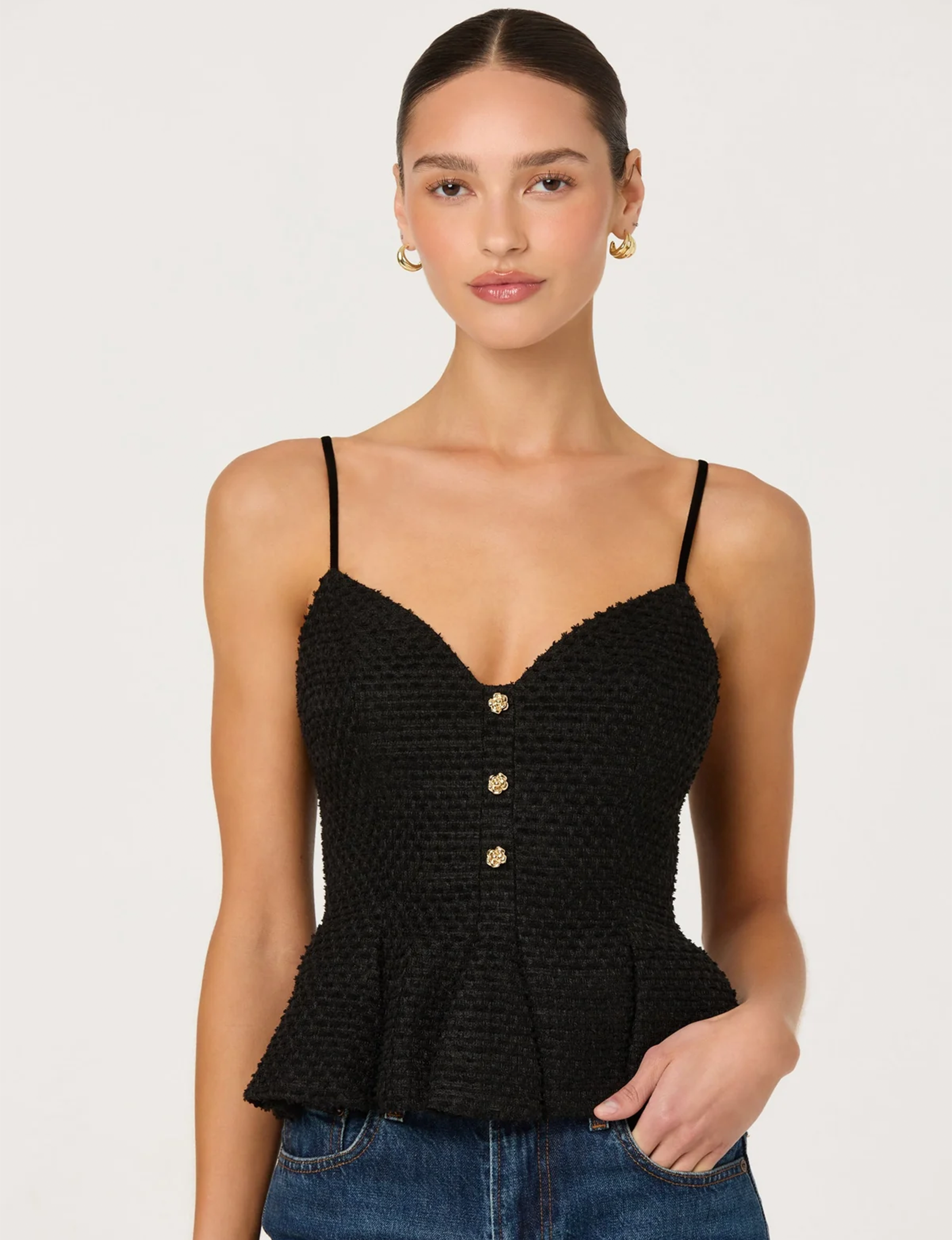 Paislee Top, Black