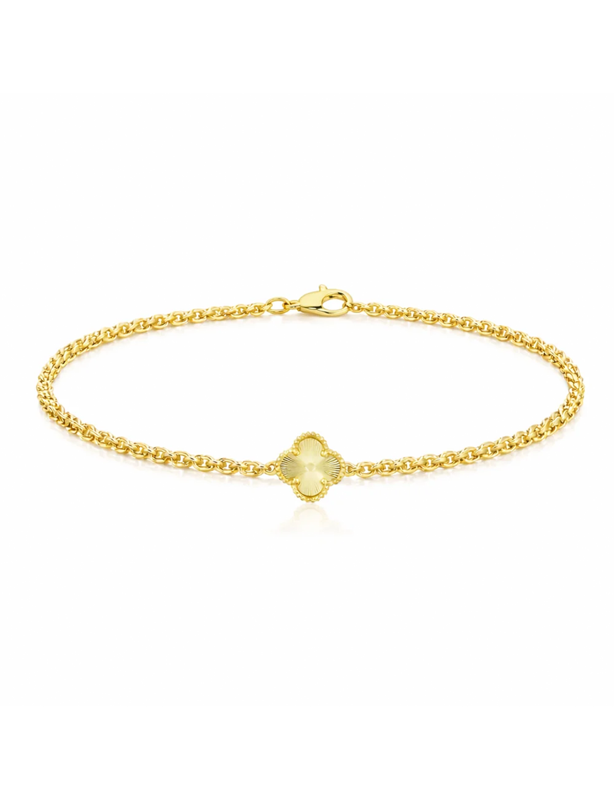 Rosalie Clover Chain Bracelet, Gold
