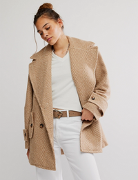 Ari Wool Peacoat, Tan