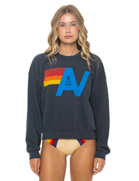 Logo Crew Sweatshirt, Charcoal