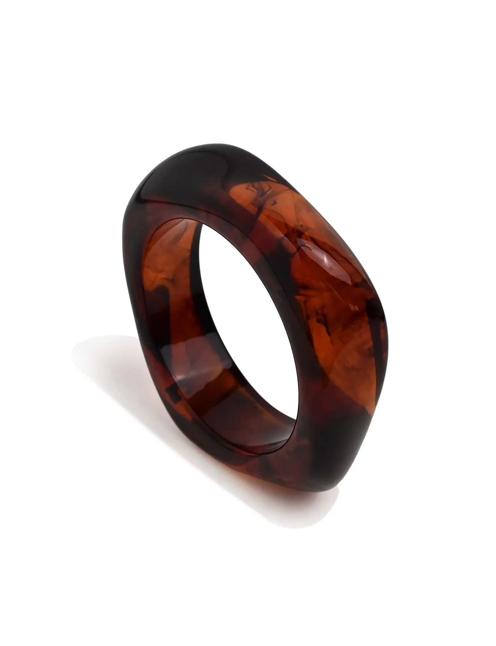 Acrylic Bangle, Brown