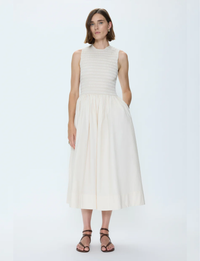 Gladys Dress, Oyster Shell