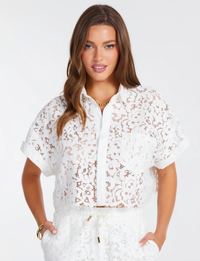 Josephine Lace Top, Salt
