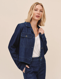 Flap Pocket Utility Jacket, Herringbone Wash